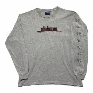 Vintage Alabama Crimson Tide Shirt Mens Large NCAA Football JanSport Long Sleeve